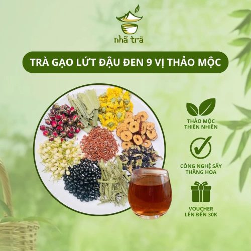trà gạo lứt đậu đen