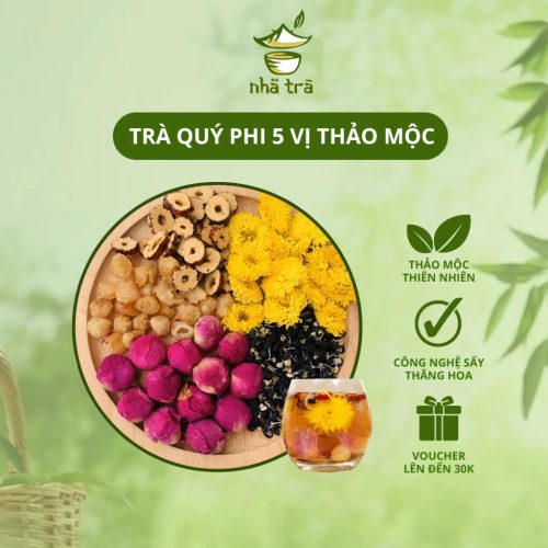 trà quý phi 5 vị thảo mộc