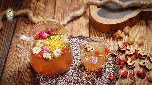 uong tra duong nhan co beo khong